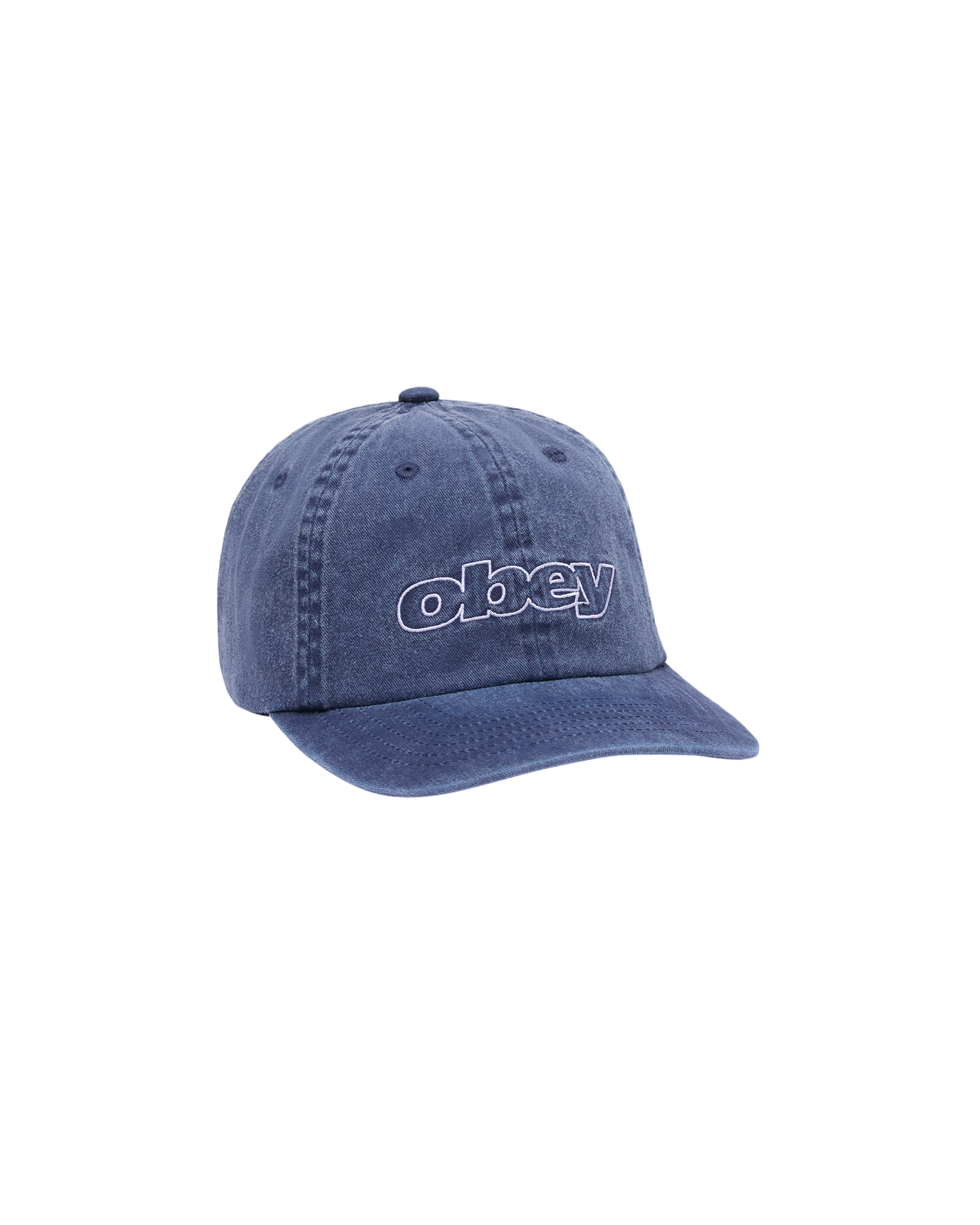 Obey Pigment Outline Delta 6 Panel SB Cap Mild Navy Unisex Mütze blau